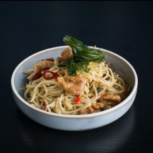 Crispy Chicken Aglio Olio